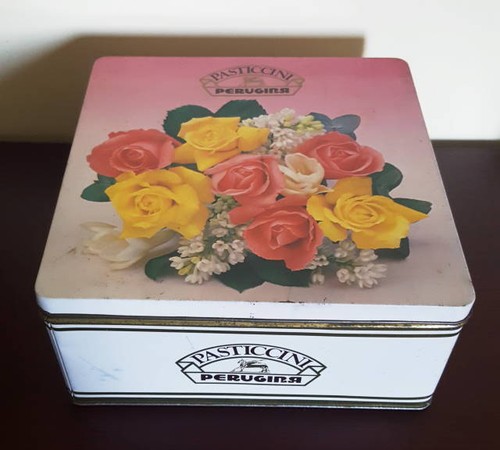 Scatola latta pasticcini - scatola,