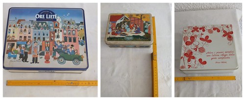 Lotto scatole latta vintage - lotto,