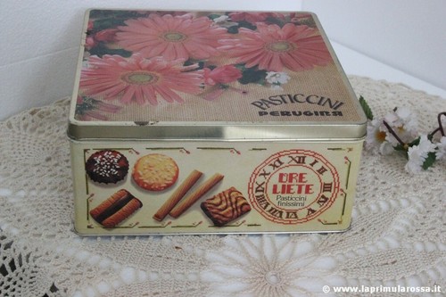 Scatola latta anni 80 - scatola,