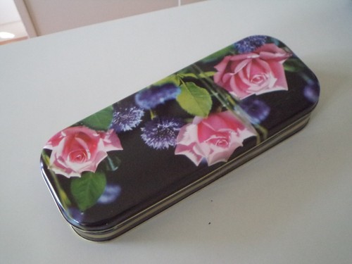 Scatola latta rose - latta,